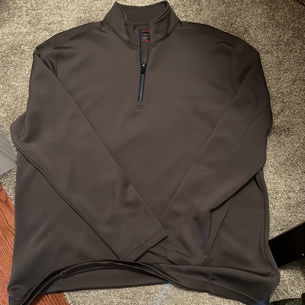 UNTUCKit Brown Pullover Hoodie with Red Logo Patch - X-Large